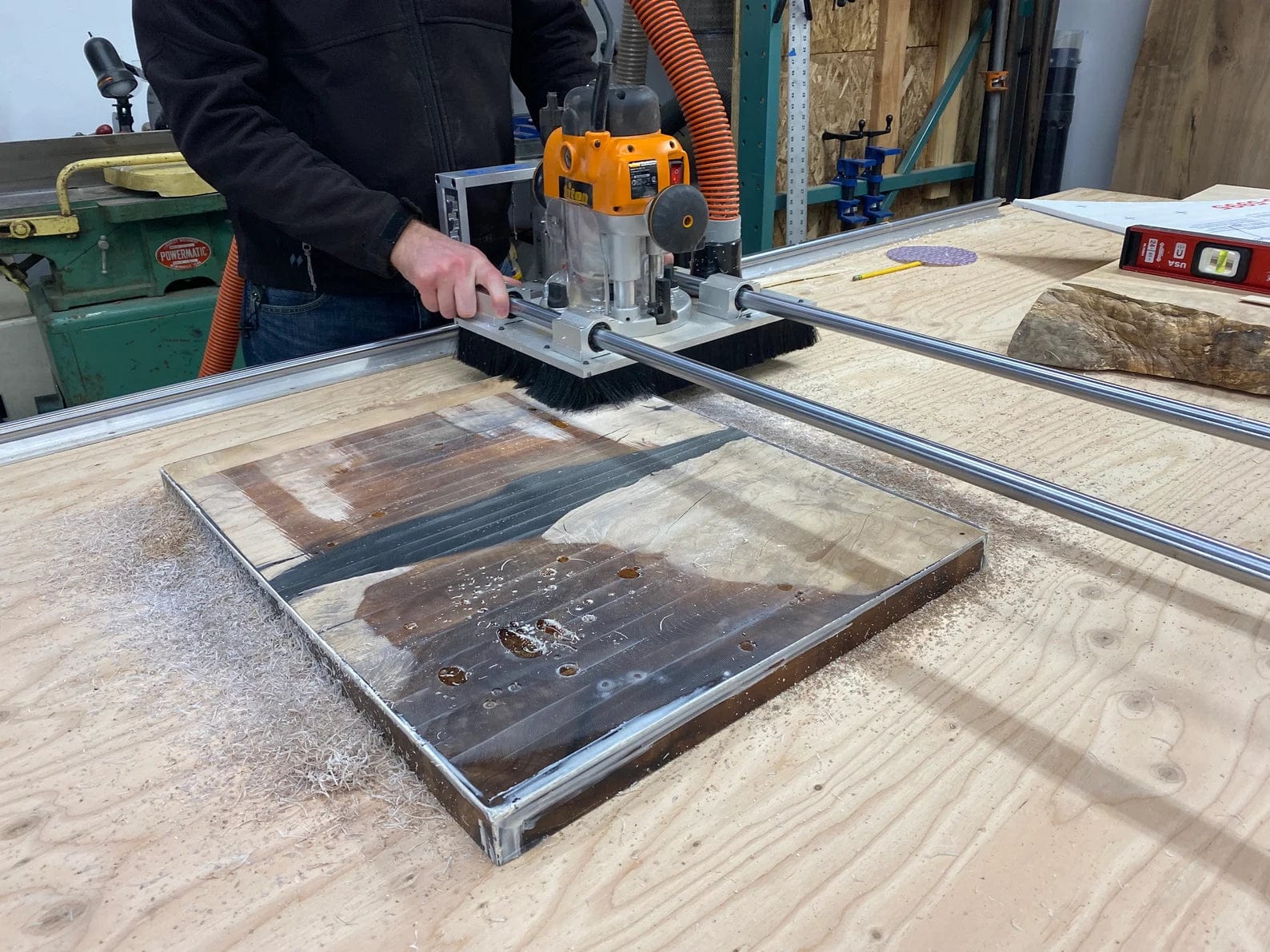 Woodworking Router/Slab Flattening Sled